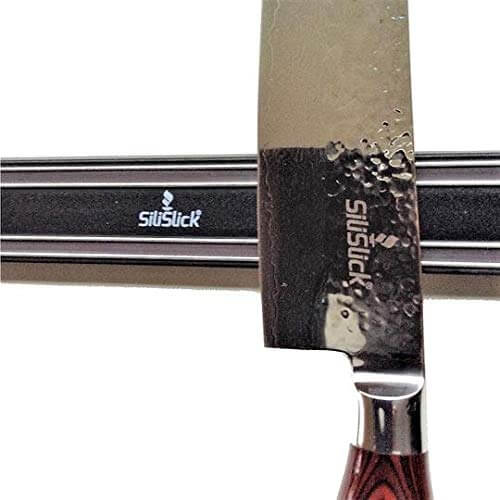Magnetic Knife Tool Rack - 4 Strong Black Wall Mount