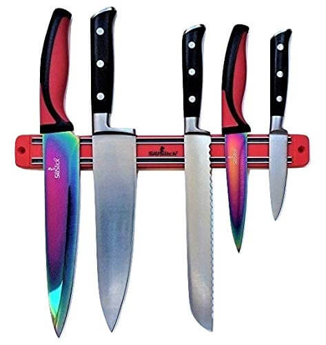 Magnetic Knife Rack 4 Pack Wall Mount