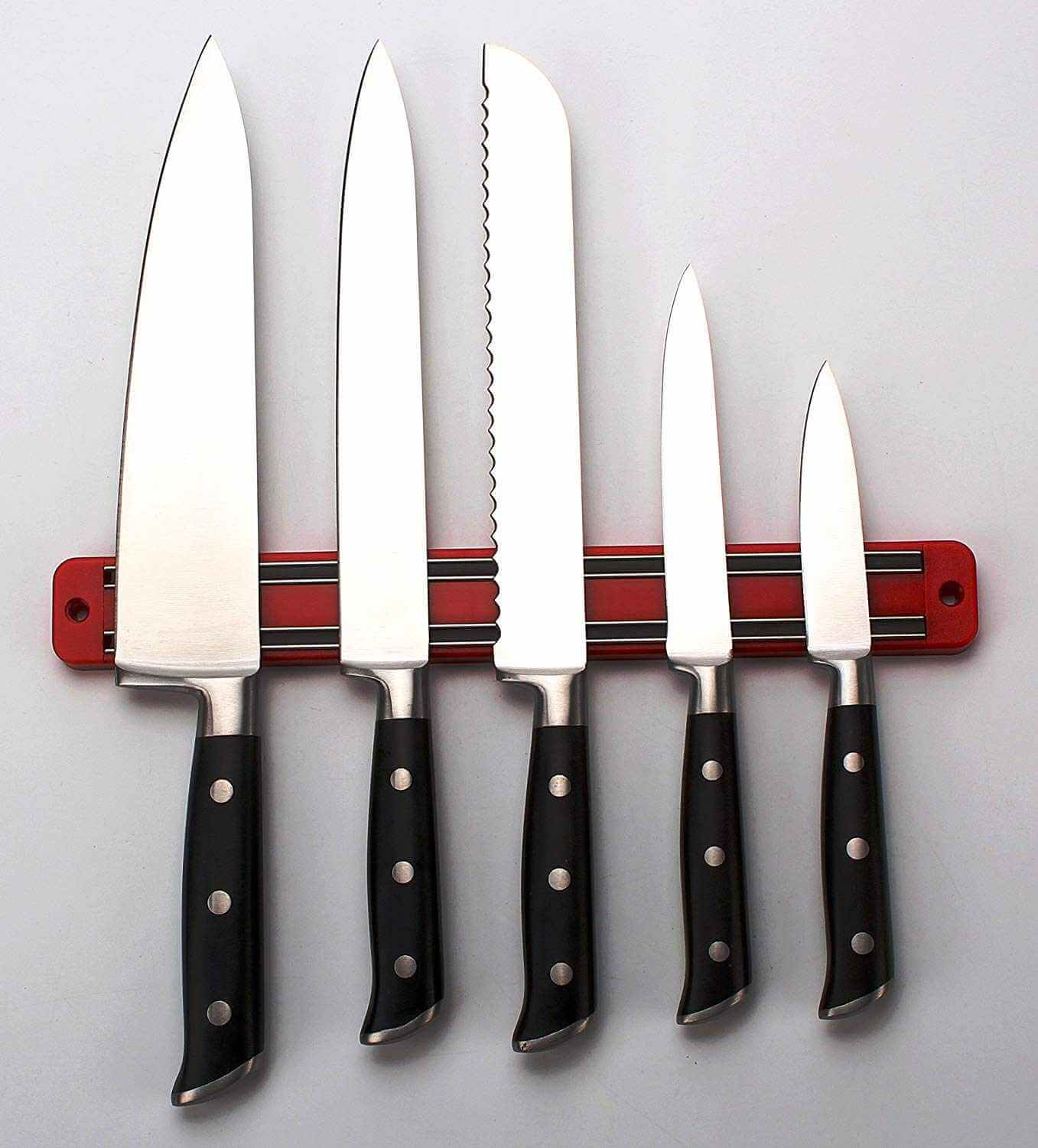 Magnetic Knife Rack 4 Pack Wall Mount