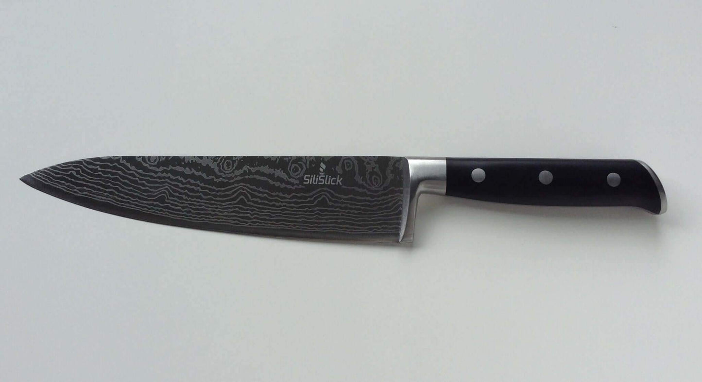 Damascus Laser Etched Full Tang 5 Piece Knife Set