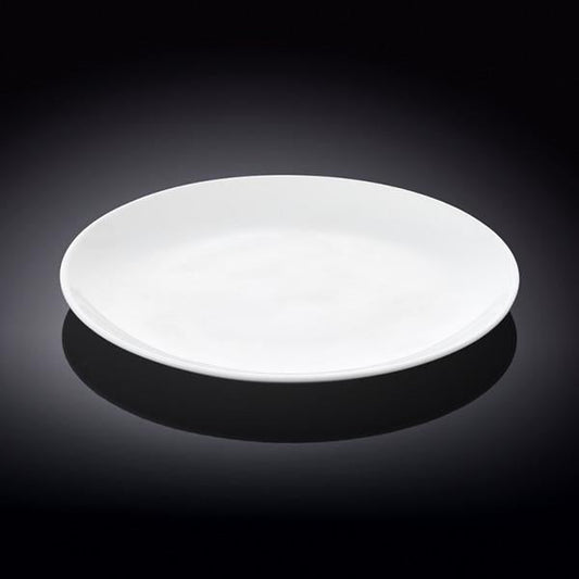 Professional Rolled Rim White Dinner Plate 9" inch | 23 Cm