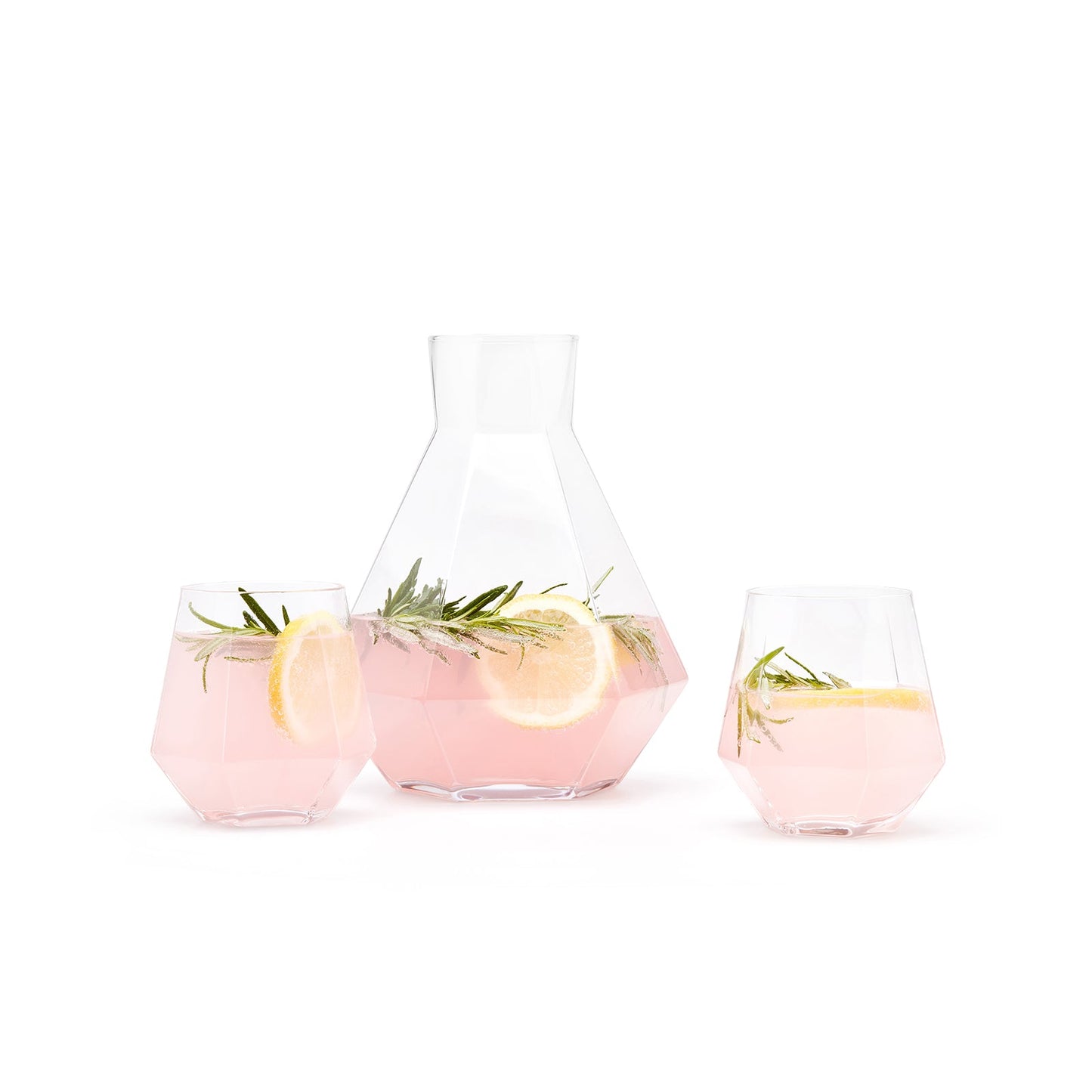 RADIANT by PUIK - classy diamond shaped crystal glass - set of 2